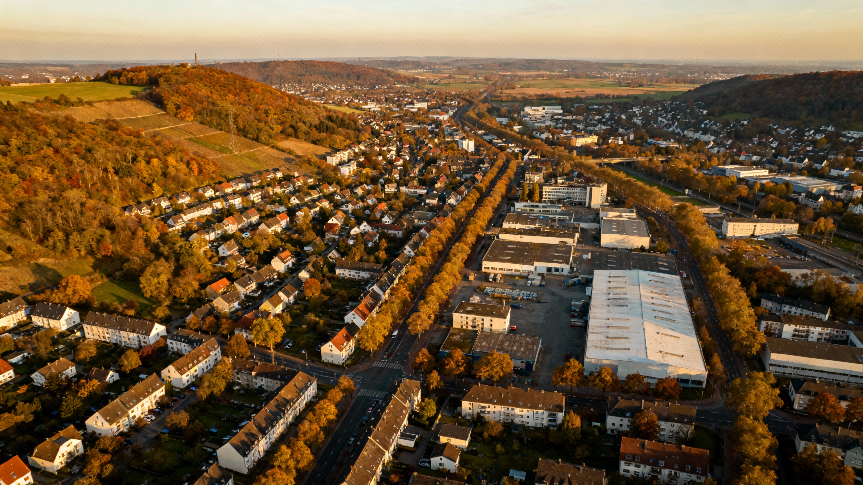 Luftaufnahme von Ostwestfalen-Lippe und Ruhrgebiet