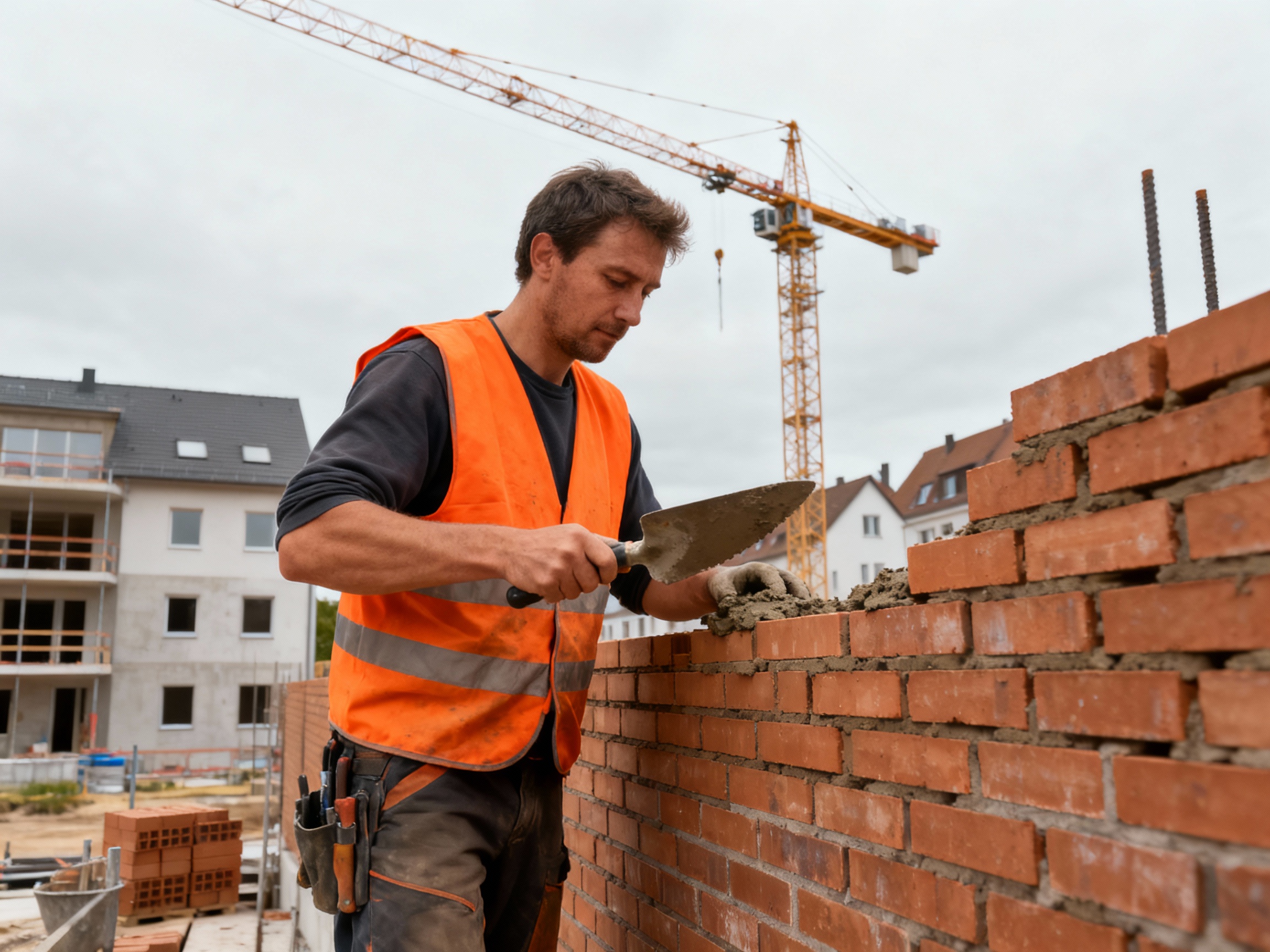Hochbau auf einer Baustelle